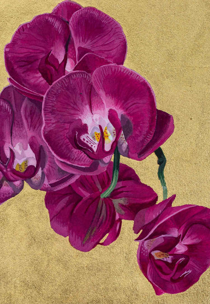 Will J Bailey Painting Phalaenopsis Moth Orchid